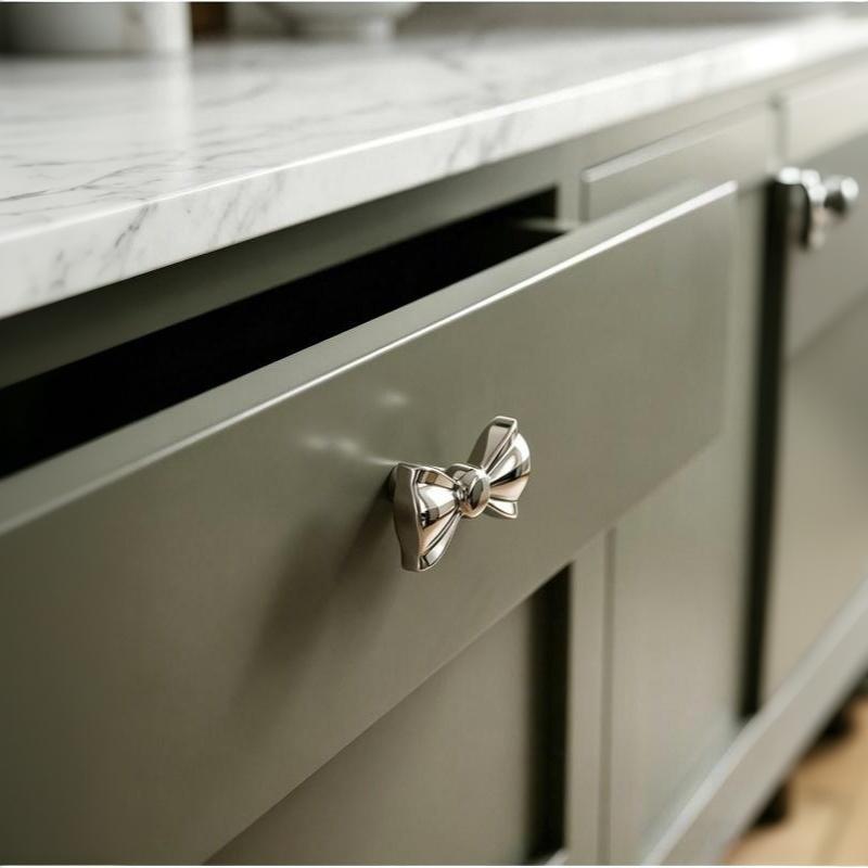 Titanium Silver Dresser Knobs Fade Resistant Smooth Touch Cabinet Pulls for Drawer Cupboard Wardrobe Kitchen Remodel Projects