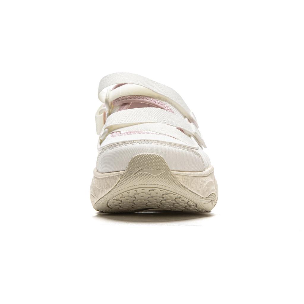Li Ning Медовые Синтетическая Кожа Речные Треккинговые Ботинки Женские Бело-Розовые AGUV026-3