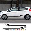 Виниловые наклейки на боковые юбки дверей автомобиля для Ford Fiesta MK6 MK7 Mk8 6 7 ST Автомобильные графические наклейки для декора Тюнинг Аксессуары