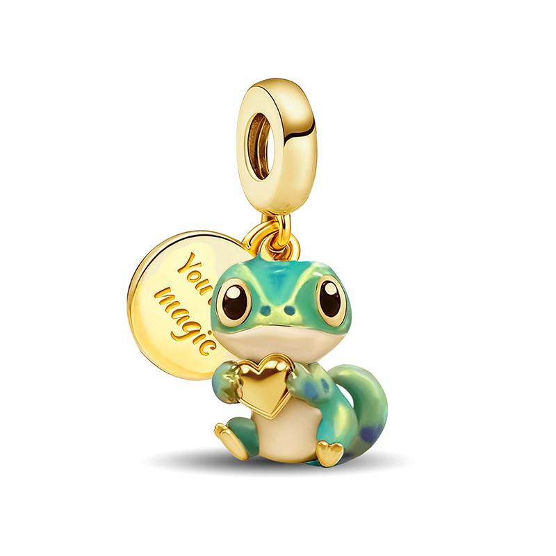 Copper Sausage Dog Unicorn Pumpkin Bear Animal Series Bead Fit Diy Bracelet Making Gift Of High Quality Jewelry