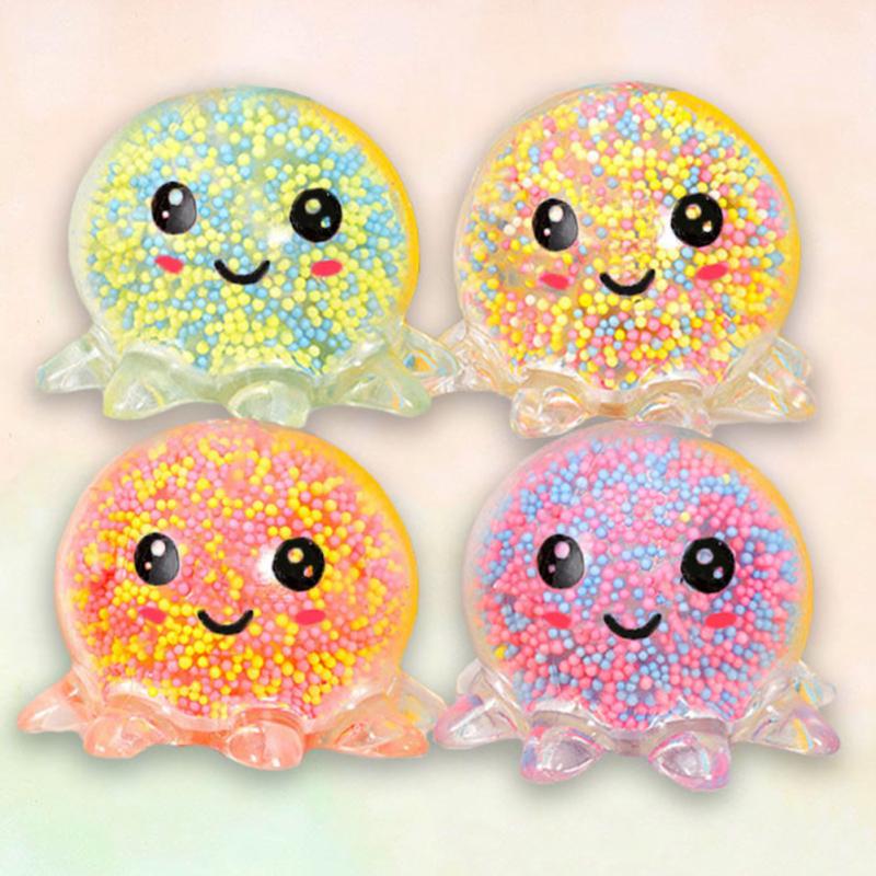 Новый! Эластичные светящиеся осьминоги, мягкие игрушки, декомпрессия, облегчение тревоги, сжимаемые игрушки для детей и мужчин