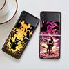 Чехол для телефона Pokemon Cool Pikachu для Samsung Galaxy Z Flip 3 5G, черный твердый чехол ZFlip3, защитный чехол от падения, роскошный чехол