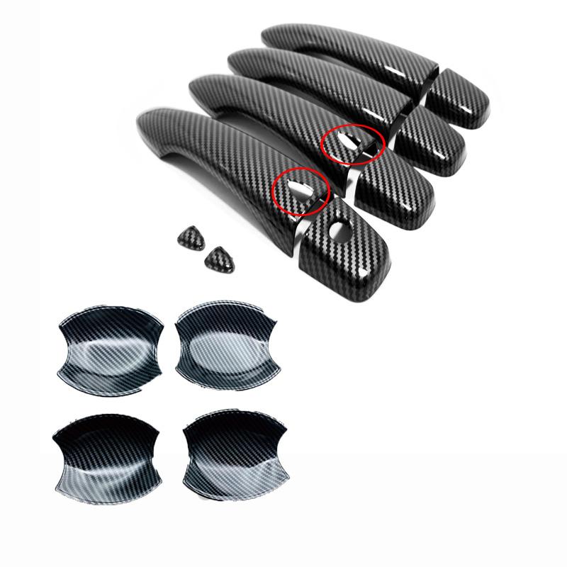 For Nissan Note E13 ABS carbonfiber Exterior Side Door Handle door Bowl sticker Cover Trim External accessories