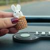 Номер телефона в автомобиле, временный знак остановки, многофункциональный мультяшный кролик, временная парковочная карта, украшение номерного знака