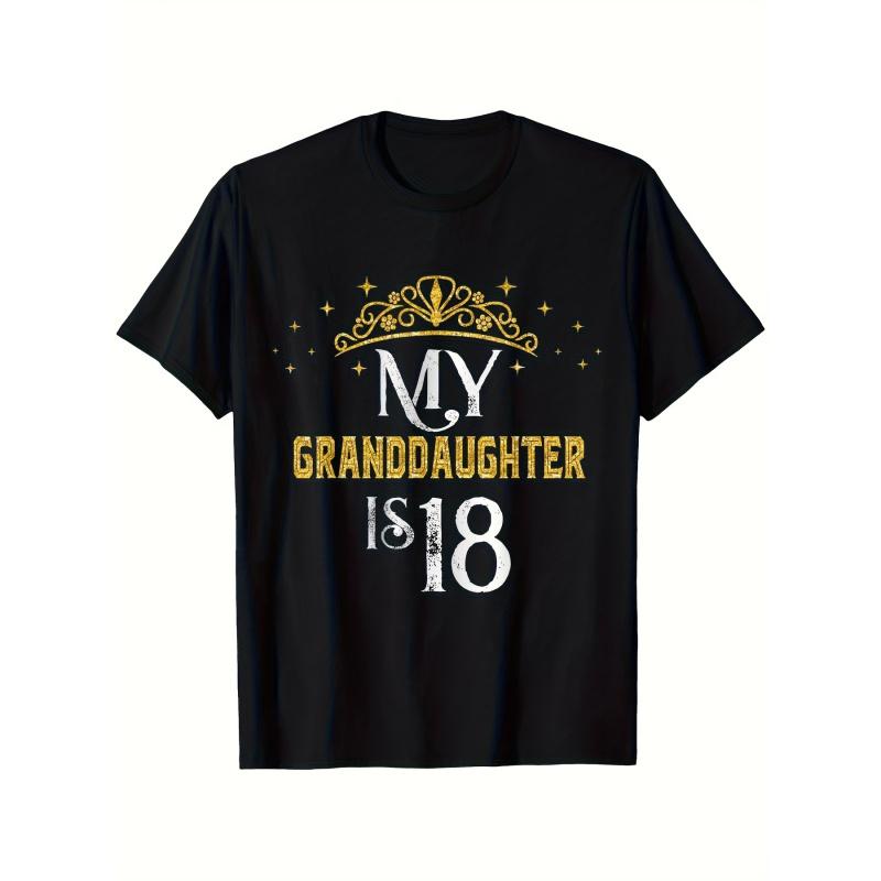 This Is a Black T-Shirt Made Of, Celebrating My Granddaughter'S 18Th Birthday in 2005. It'S Designed for Family And Friends, Available in Size XXXL,