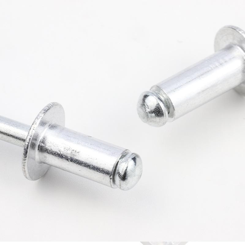 Комплект заклепок с алюминиевой крышкой и железным сердечником, круглой головкой, M3.2/M4.8