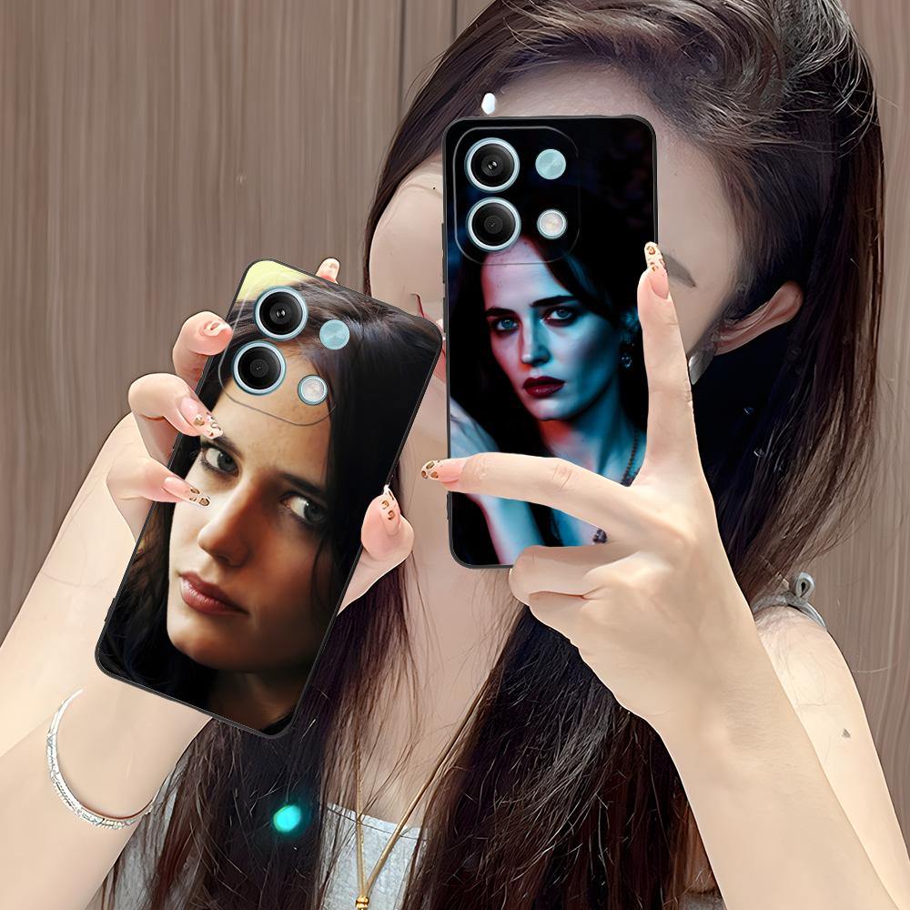 Матовая TPU чехол-бампер Eva Green для POCO F8 F7 F6 F5 F4 F3 F2 Pro GT C75 C71 C65 C61 C40 Pro Ultra Цветной чехол