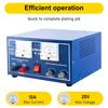 Small Jewelry Electroplating Tool 15V 10A, Mini Metal Plating Equipment for Gold Silver Steel Aluminum Jewelry Making & Goldsmith Craft