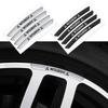 4Pcs Car Styling Aluminum Wheels Rim Badge Sticker Decal Accessories For Mitsubishi 9 Ralliart EX ASX L200 Colt Outlander Pajero
