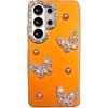 Корейский IMD чехол для мобильного телефона Samsung S26Ultra A57 звездный бриллиант A27 жемчужная бабочка S26FE защитный чехол