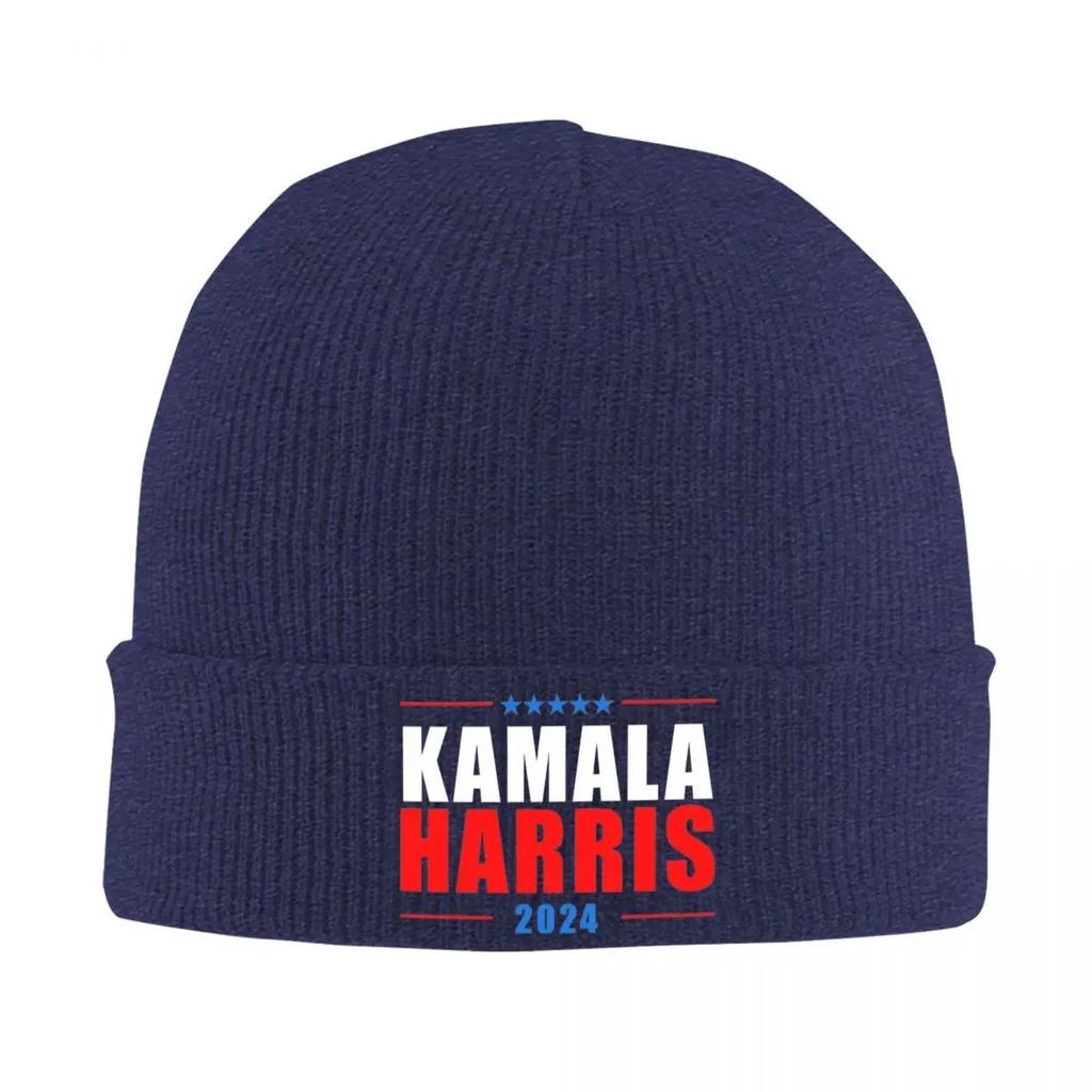 New Kamala Harris Madam President Knit Hat Beanies Autumn Winter Hat Warm Hip Hop Cap For Unisex Women