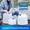 Portable Folding Water Bucket with Faucet for Camping and Travel