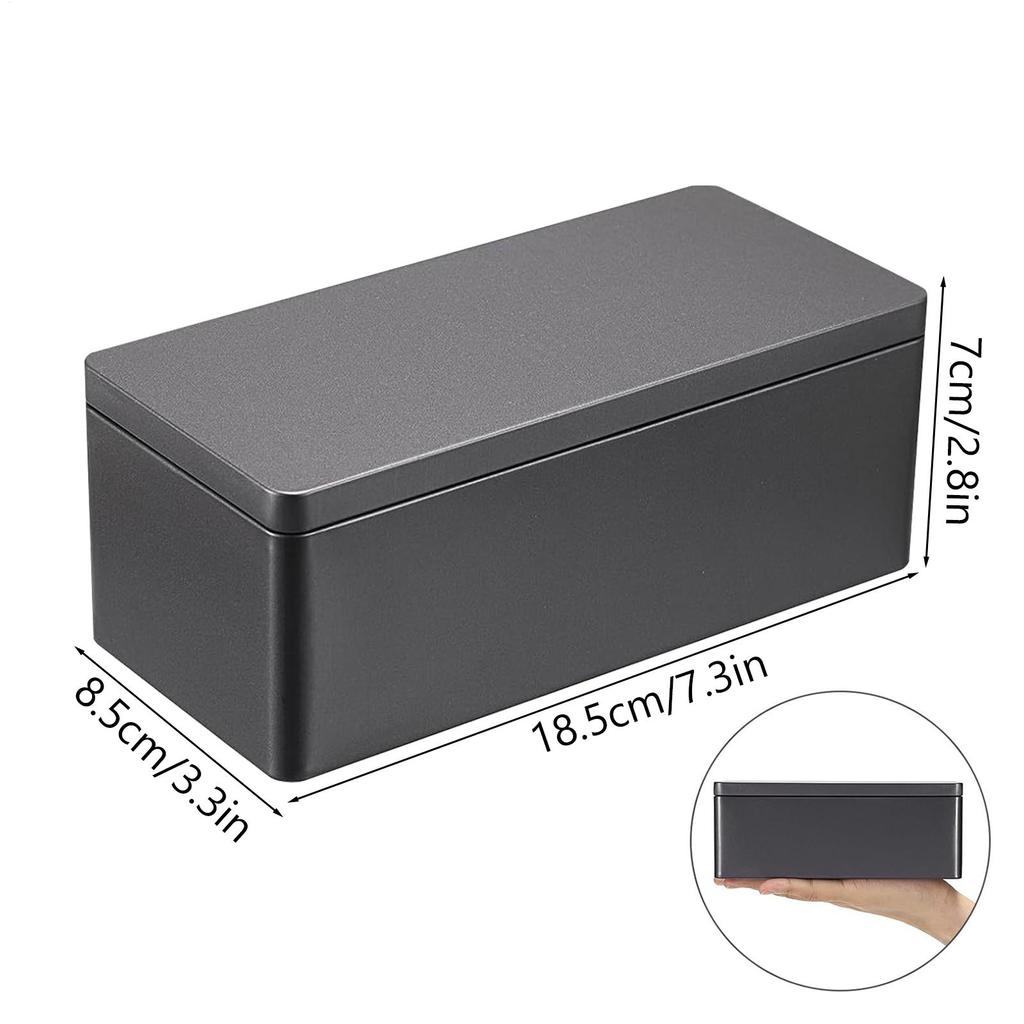 Metal Cash Box Security Organizer Rectangular Money Saving Box Organizer with Lid for Currency Bills Jewelry Keys Tickets Home