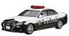 Aoshima Bunka Kyozaisha The Model Car Series Toyota GRS214 Crown Patrol Car Traffic Enforcement Plastic Model 1/24 No.110 '16