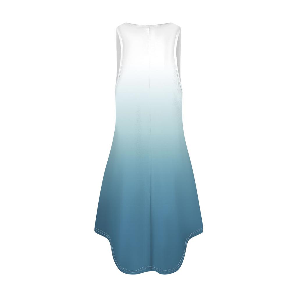 Женское весеннее и летнее темпераментное модное короткое жилет с коротким жилетом и тонким платьем с круглым вырезом и принтом