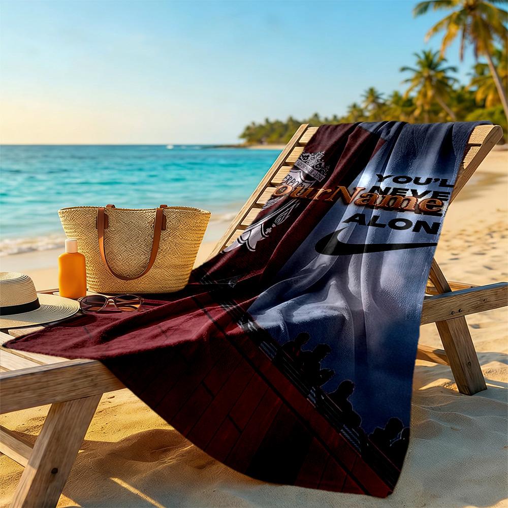Liverpool Personalized Name Beach Towel Super Soft & Absorbent Portable for SwimmingBeachCamping Travel Beach AccessoriesGym