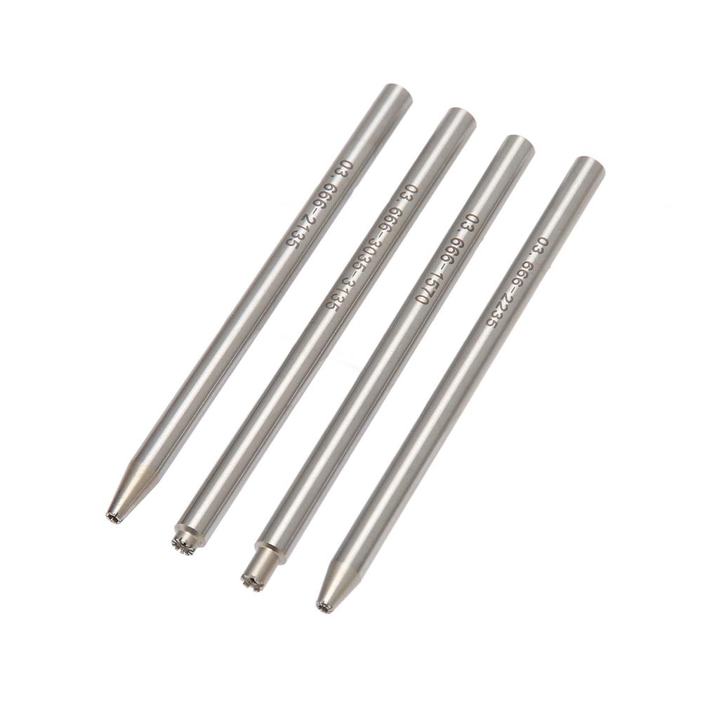 4pcs Oscillating Rotor Weight Axle Punch Set Stainless Steel Watch Movement Repair Tools with Magnetic