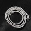 3mm Row Zircon Necklace Aaa Zircon Tennis Chain Personality Trend Necklace For Men &Women Jewelry Gifts