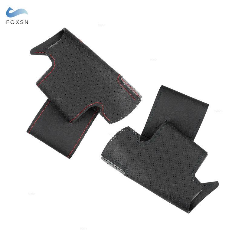 Чехол на руль, накладка, аксессуары для ручного шитья для Renault Logan 1 Sandero, символ Clio Twingo, Lada Largus, Nissan Almera