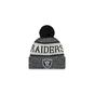 Bonnet - New Era - OAKLAND RAIDERS - Hiver - 100% Acrylique - Avec Pompon