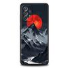 Черный чехол 'Горная вершина' для Samsung Galaxy A55 A35 A17 A07 A15 A13 A25 A51 A71 A72 A73 A32 A52 A52S A41 5G Мягкий ТПУ корпус