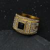 S925 Silver Ring New Full Diamond Three-dimensional Color Diamond Fashion Personalized Gemstone Men's Ring