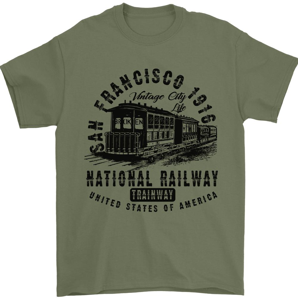 National Railway Locomotive Train Trainspotting Unisexs TShirt 100 Cotton