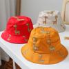 Летняя детская шляпа-ведро для мальчиков и девочек, солнцезащитная шляпа с защитой от ультрафиолета, детская пляжная шляпа из хлопка с жирафом, детская шапка для отдыха на открытом воздухе YSL
