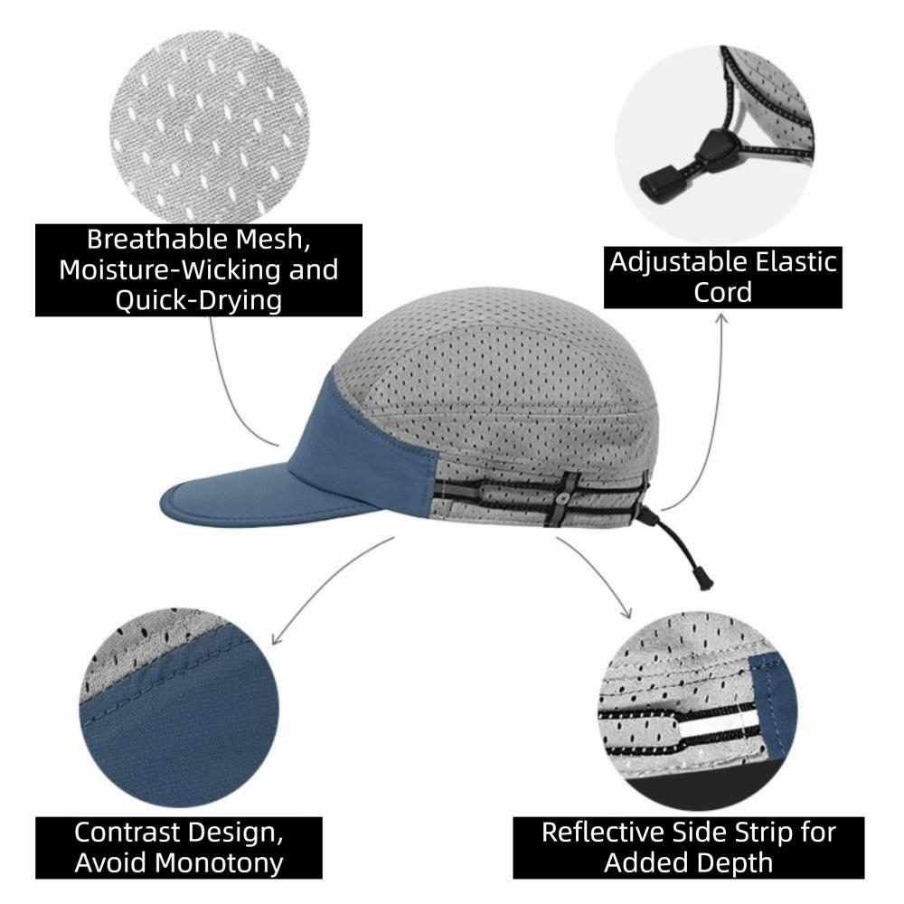 Quick Drying Running Cap Soft Sport Cap Lightweight Sun Hat Running
