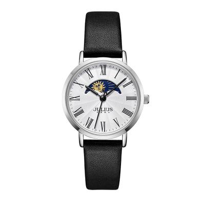 [JULIUS] Женские кожаные часы с фазами луны JULIUS JA-1308L