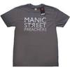 Manic Street Preachers Футболка с перевернутым логотипом Серая Новая