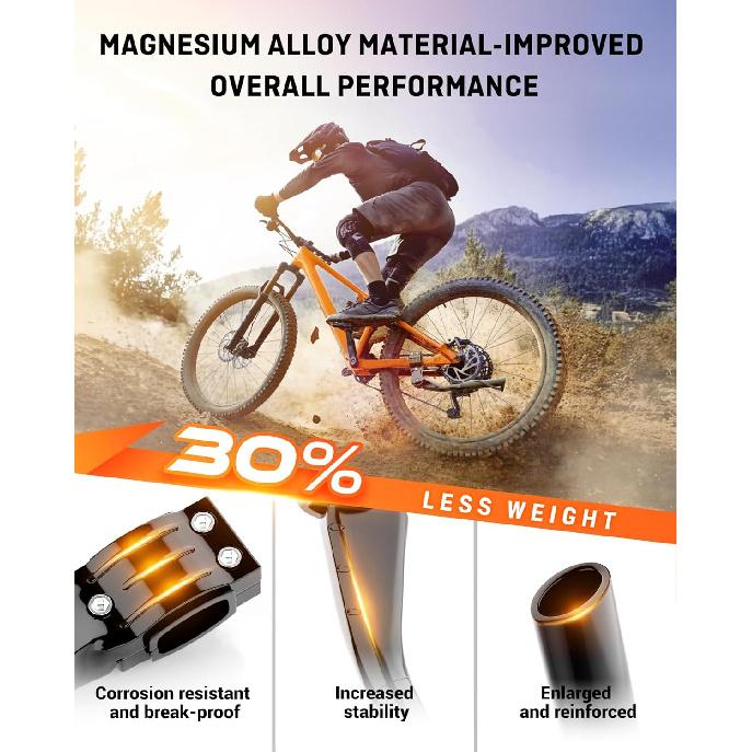 HENMI Bike Kickstand For Adult Bikes,Max Load 99 LBS, Adjustable Bicycle Kickstand For Most 24"-29", Non-Slip Sole, Aluminum Alloy And Magnesium