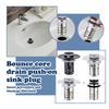 Модернизированный сливной фильтр для раковины 4-в-1, Универсальная пробка для раковины с 2-слойной съемной корзиной-фильтром для сбора волос, Подходит для раковин 1,1-2,36 дюйма (США), Анти-Кл