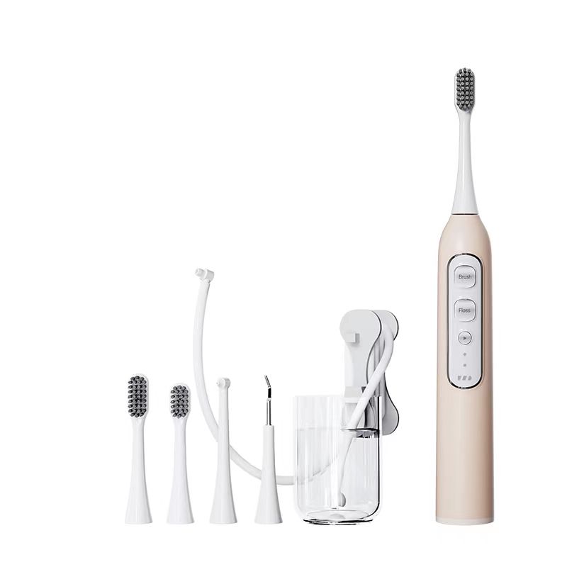 3-in-1 High-Frequency Timed Ultrasonic Electric Toothbrush Soft Smart LED IPX7 High-End Multifunctional Dental Care Teeth