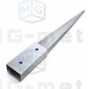 4X Pole Base Hitch Anchor 60X60X750Mm Beam Bracket 6X6Cm