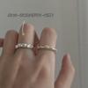 Нерегулярная текстура нишевого дизайна Открытое кольцо женское простое ins Премиум 925 стерлингового серебра 2024 года Новинка