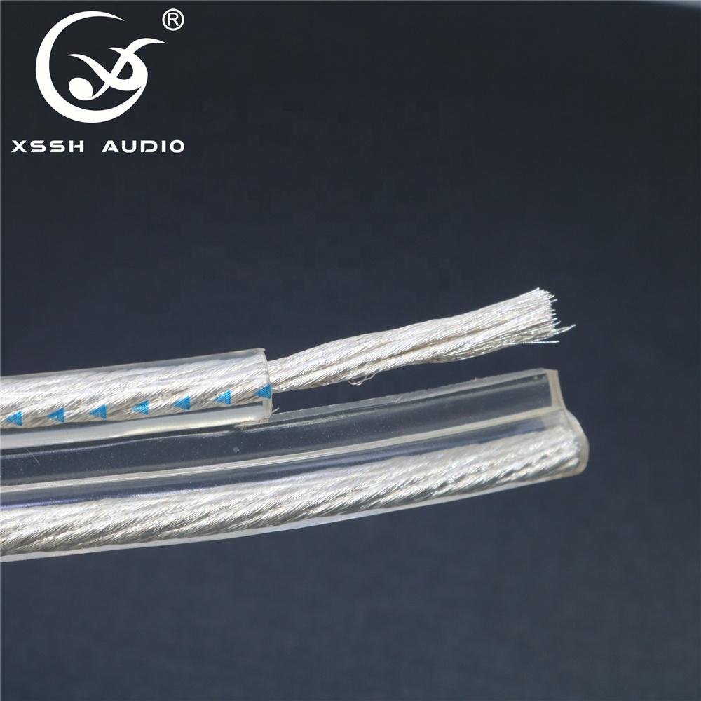OEM ODM Factory Sale High Grade XSSH Silver Power Audio Video Coaxial Cords 8mm OFC Signal Cable Banana Plug for Microphone