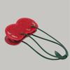 Sweet Cherry Red Underarm Bag Women Water Splash Proof Creative Berry Handbag Ladies Lightweight Polyester Leather Shoulder Bag