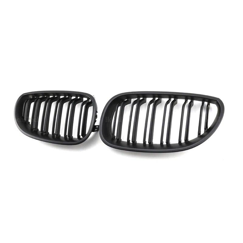Car Front Bumper Grilles Kidney Racing Grill For BMW E60 E61 5 Series M5 520I 535I 550I 2004-2009 Double Slat Replacement Grille