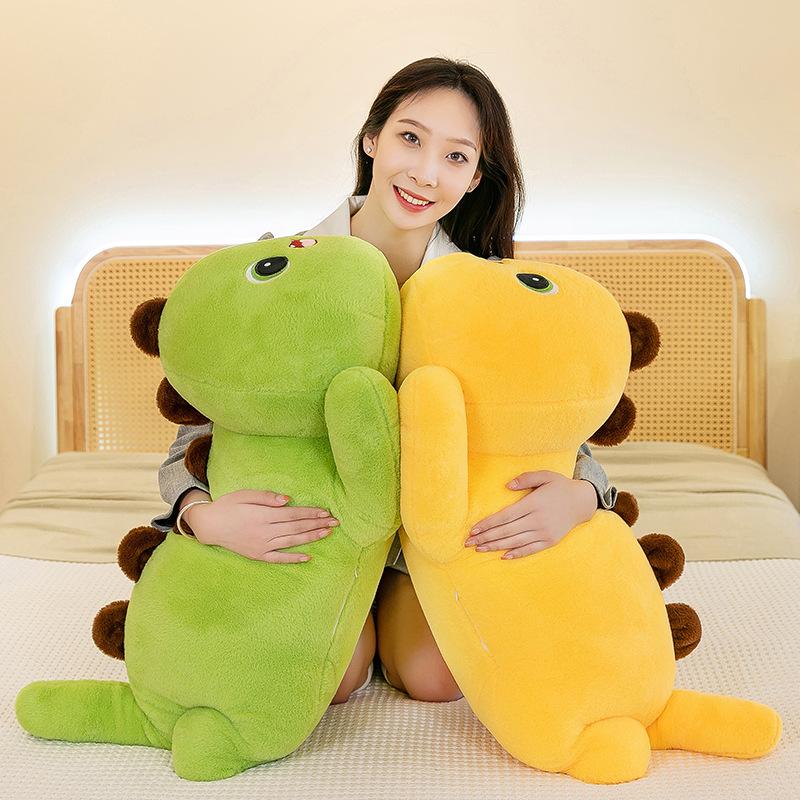 Dinosaur Plush Toy Doll Cute Bed To Sleep With Pinch Legs Long Throw Pillow Doll Rag Doll
