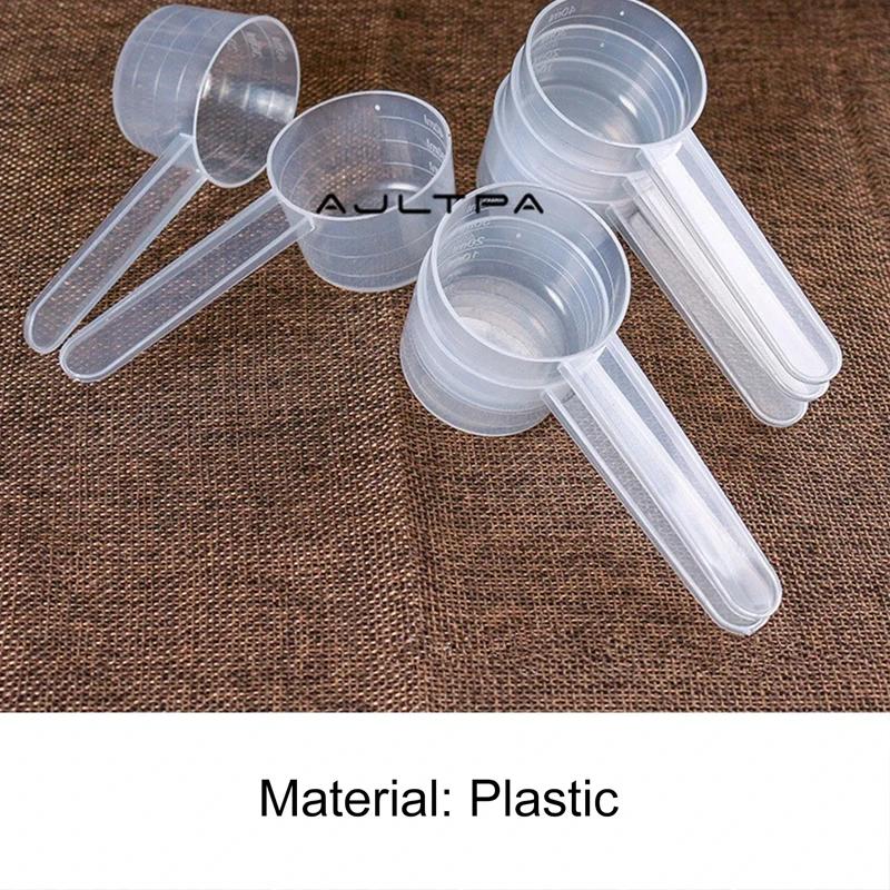 1 шт. градуированная мерная ложка с плоским дном из прозрачного пластика, индивидуально упакованная для точного измерения