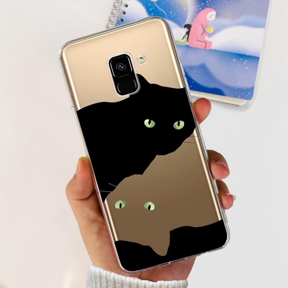 For Samsung A8 2018 Case A8 Plus Cover SM-A530F SM-A730F Fundas Fashion Butterfly Marble Soft Bumper For Samsung A8+ 2018 Hoesje