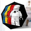 1 шт. Автоматический складной зонт Lego Астронавты, Открывается/Закрывается автоматически, Ветрозащитная конструкция с 8 спицами, Легкий дорожный зонт для женщин/мужчин,a0903198
