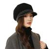 Korean Version of Women's New Winter Rabbit Hair Warm Mother Hat Middle Aged and Elderly Fashionable Versatile Knitted Wool Hat