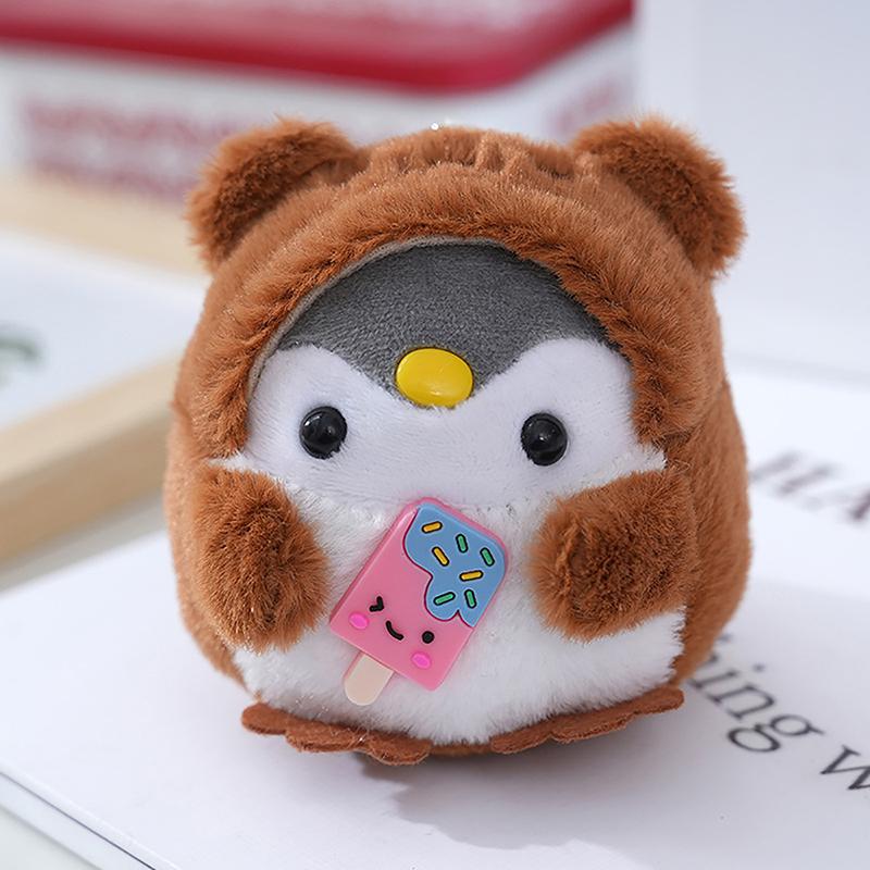 9Cm Small Penguin Plush Keychains Cute Plushie Doll Anime Kawaii Toys For Children Pendant Key Chain Woman Girl Birthday Gift