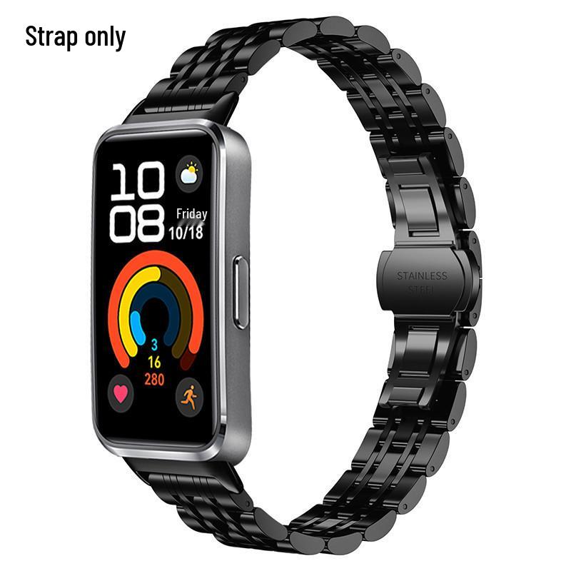Универсальный сменный ремешок из нержавеющей стали для Huawei Band 11 Pro и Xiaomi Band 9