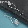 925 Sterling Silver Wrapped Piercing Earrings Fashion Wedding Jewelry