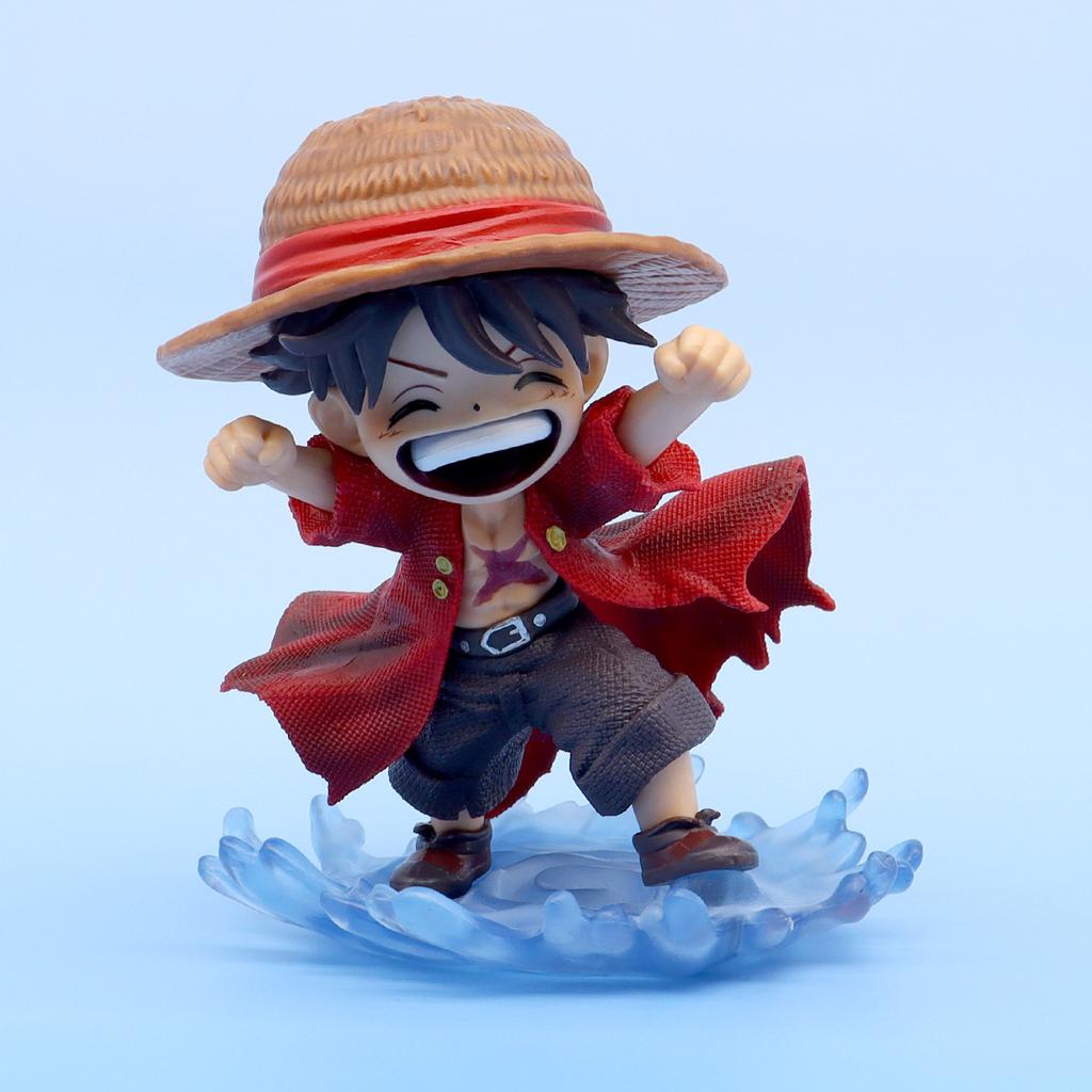 Gk Q-Version Модель Детство Monkey D Luffy Аниме Статуэтки Украшения