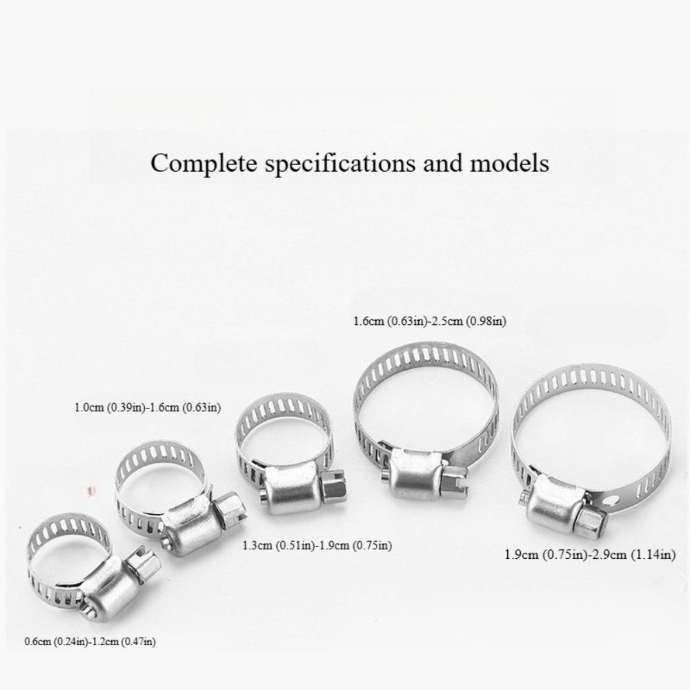 20 шт. Многоцелевые хомуты для шлангов - Регулируемые трубные зажимы и фиксирующие ленты для надежной фиксации и затяжки водопроводных и газовых труб