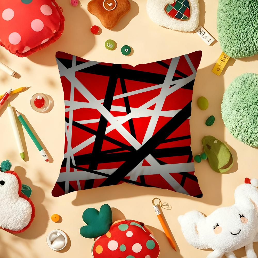 VVan HHalen Rock Pillow Case Plush Fabric Soft DoubleSided Printed Sofa Warm Winter Home Gift Cushion Cover